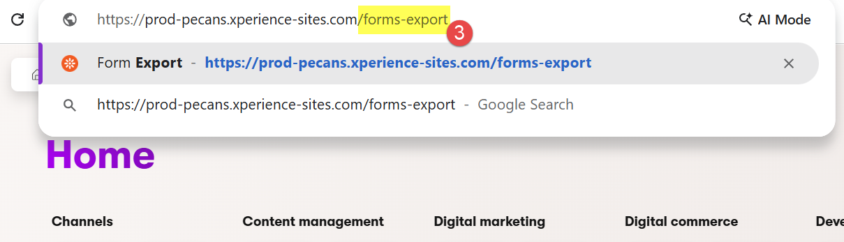 Forms export 3