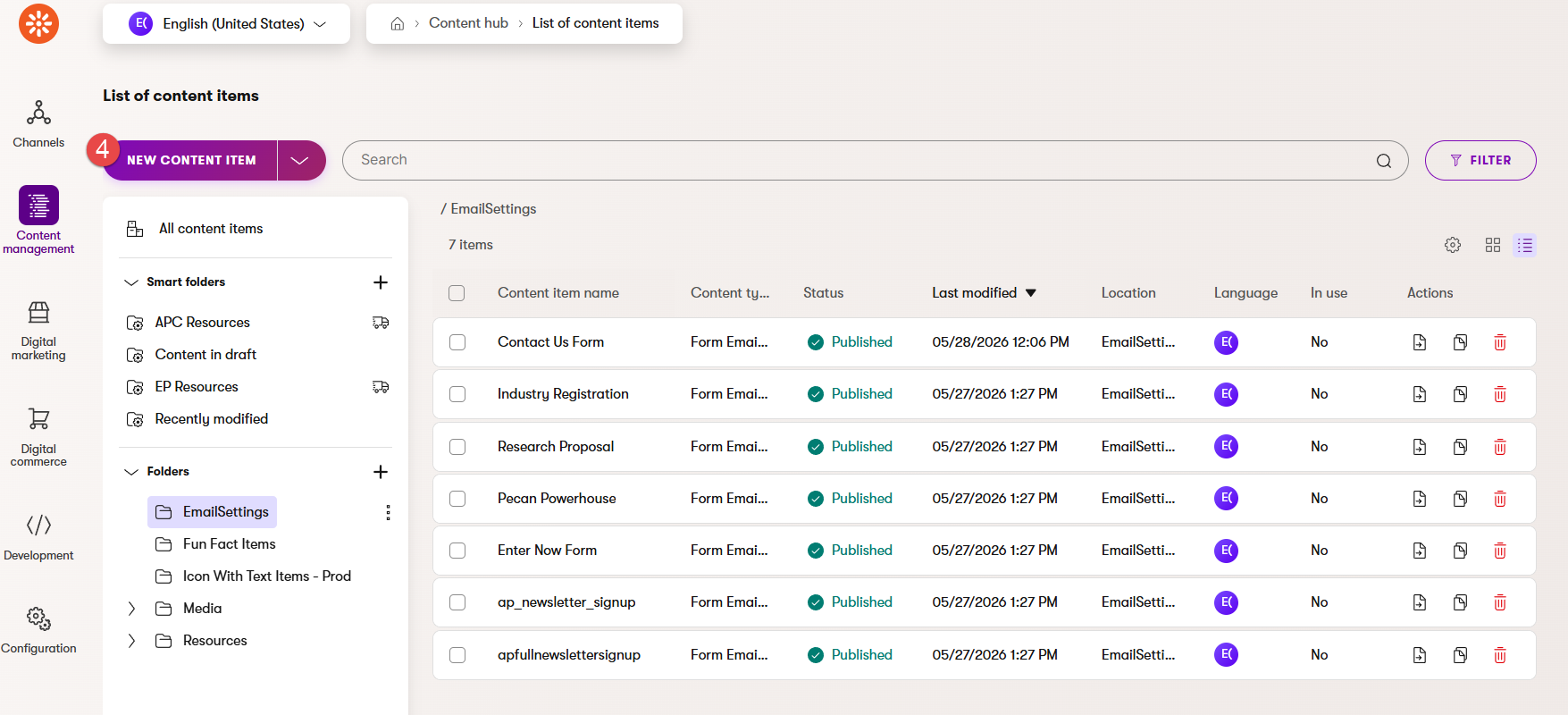Kentico Email Settings 4.1