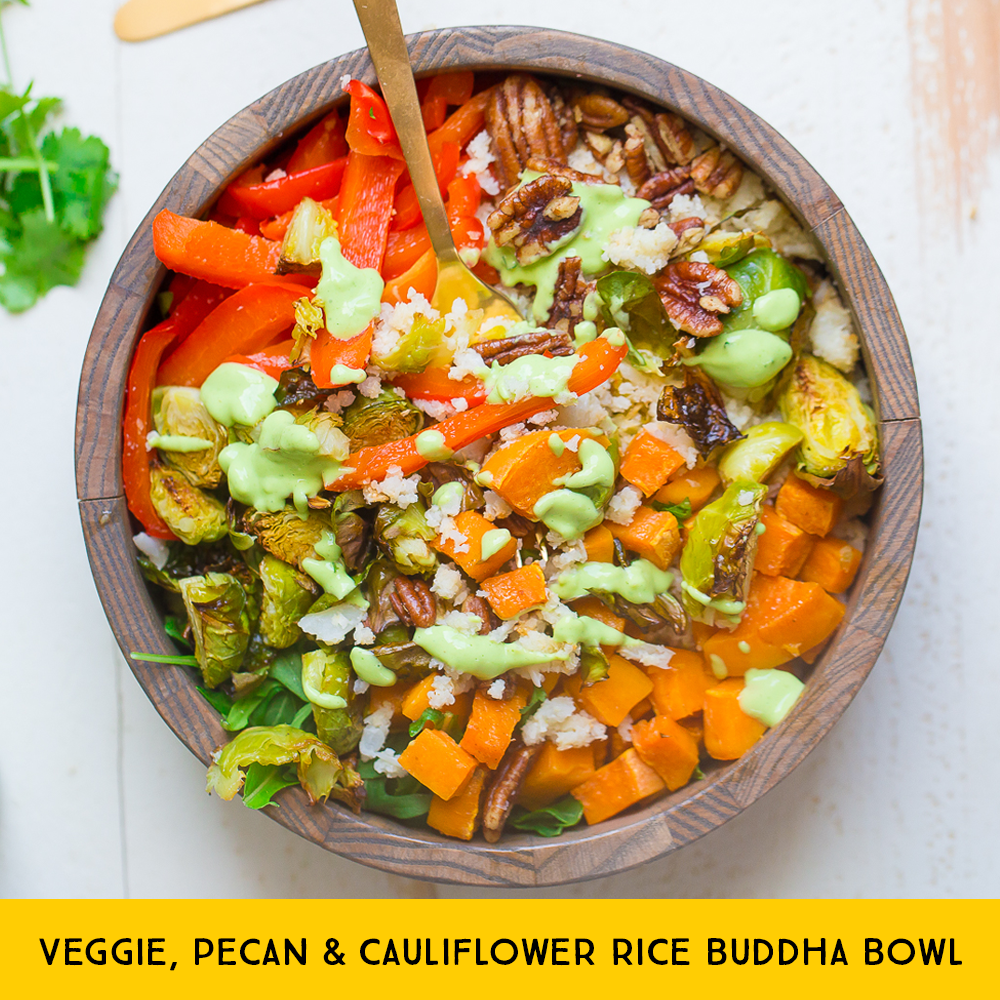 Veggie-Pecan-Cauliflower-Rice-Buddha-Bowl