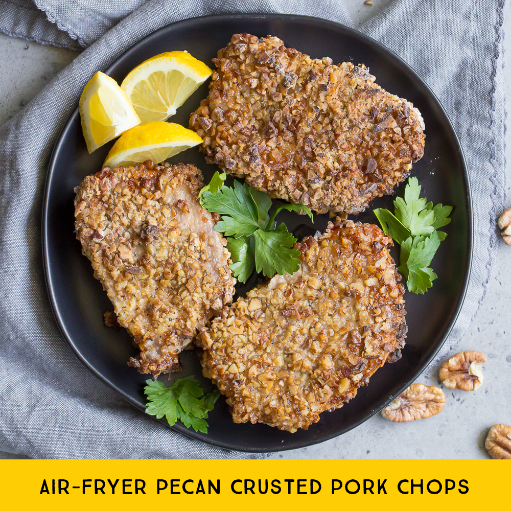 Air-Fryer-Pecan-Crusted-Pork-Chops