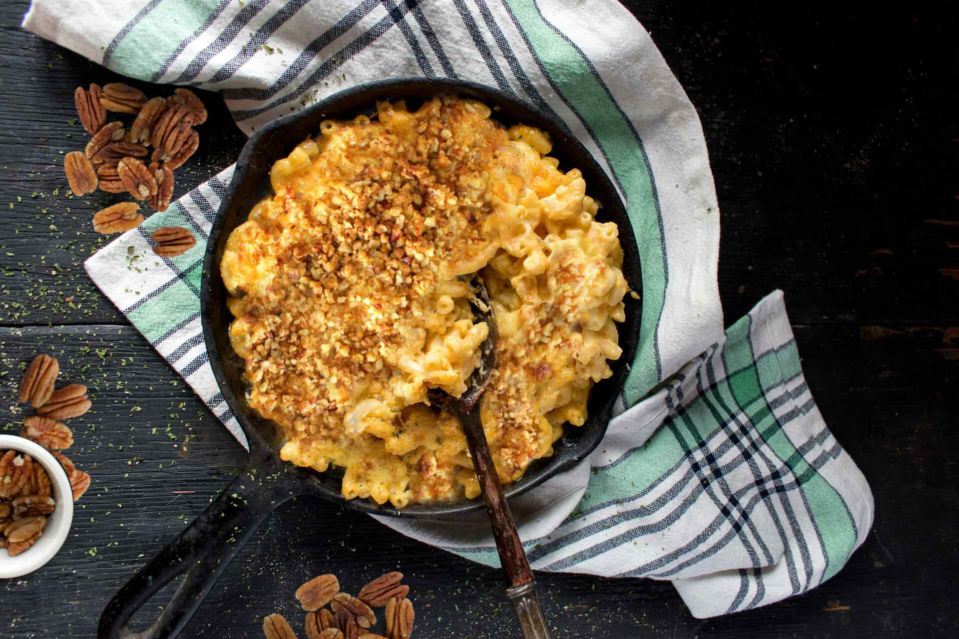Mac and Cheese with Pecan Breadcrumbs
