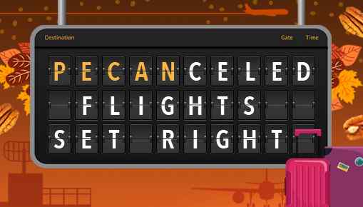 Pecanceled flight board